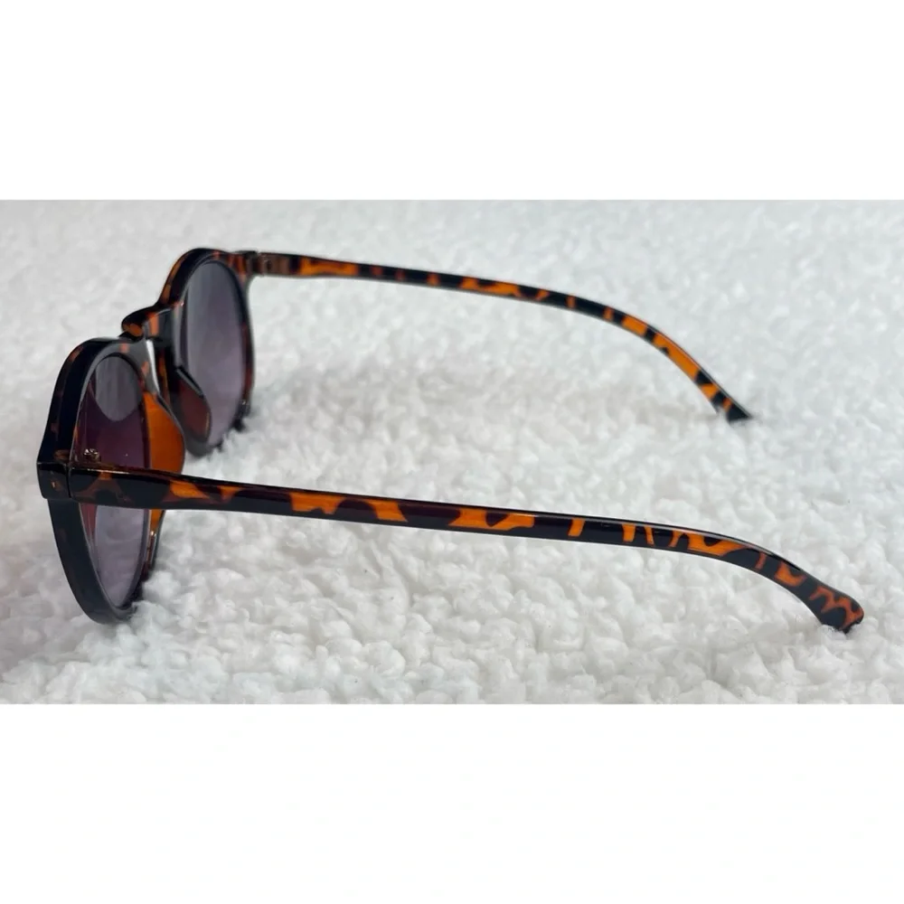 Tortoise Shell Sunglasses with Purple Lenses - Picture 5 of 16